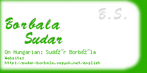 borbala sudar business card